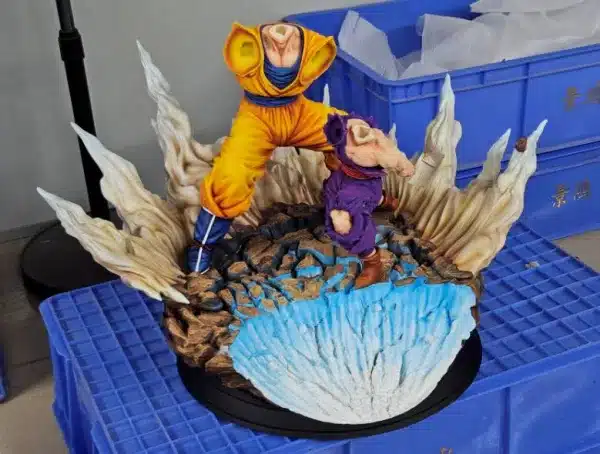 Dragon Ball Figure Class Goku x Gohan Kamehameha Father And Son Resin Statue 8
