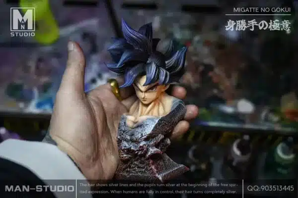 Dragon Ball MAN Studio Ultra Instinct Goku Resin Statue 5