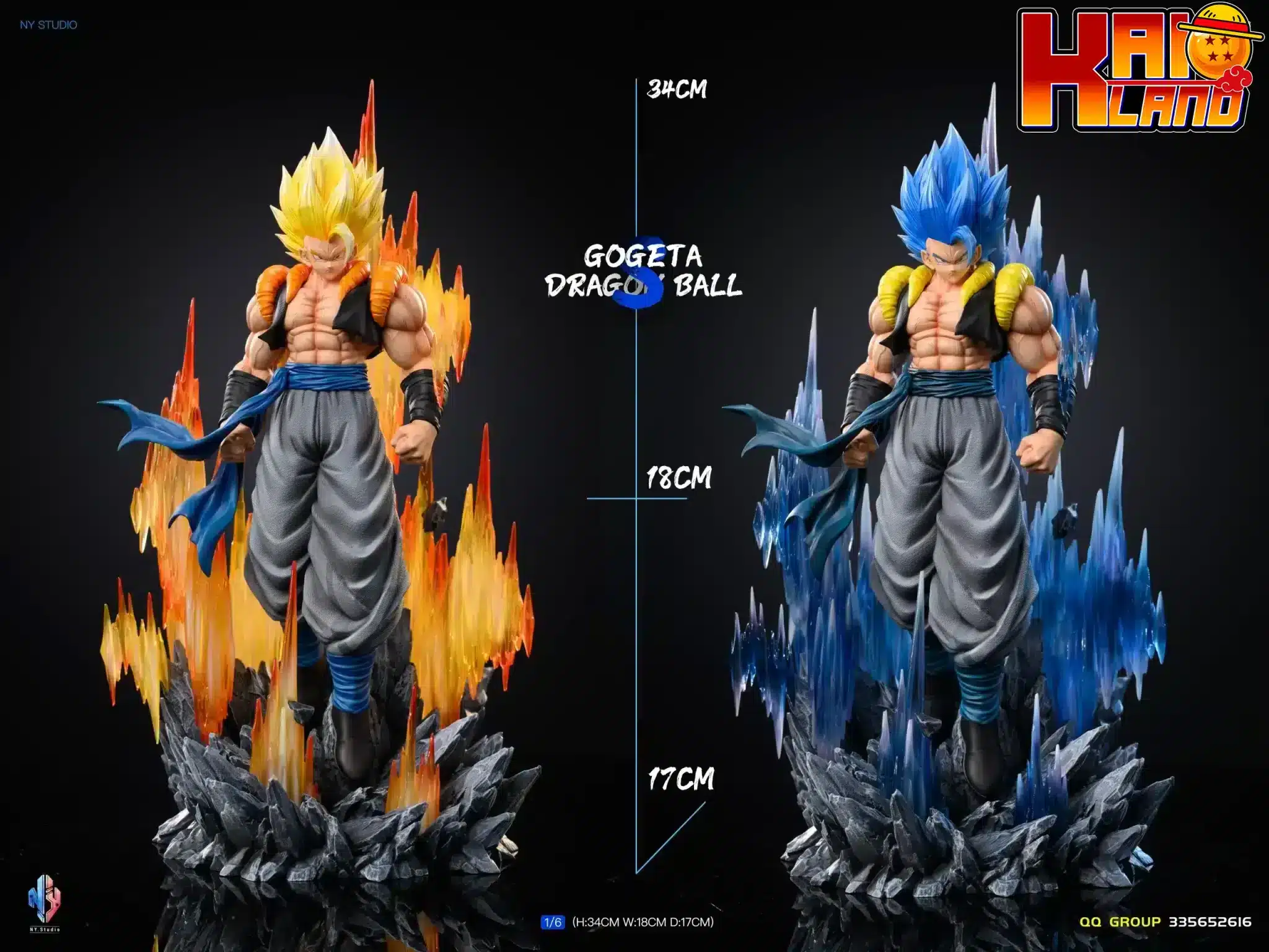 Dragon Ball NY Studio Gogeta Resin Statue