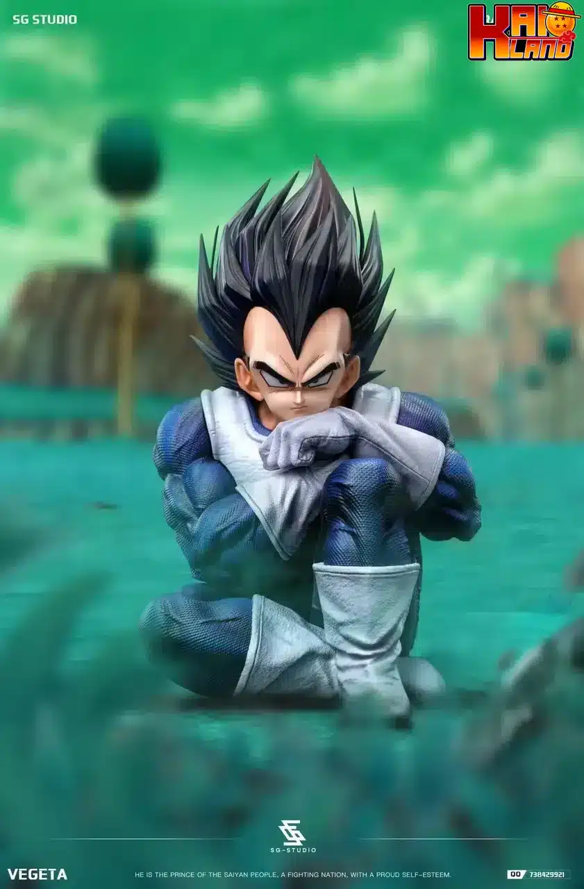 Dragon Ball SG Studio Sitting Vegeta Resin Statue