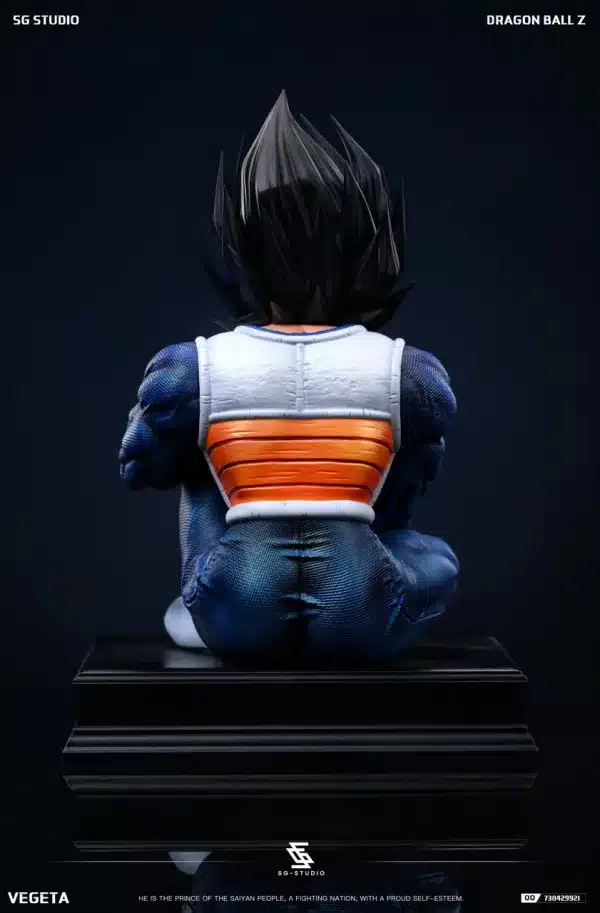 Dragon Ball SG Studio Sitting Vegeta Resin Statue 3