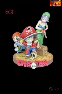 Dragon Ball SGJ Studio Goku x Krillin x Bulma Resin Statue