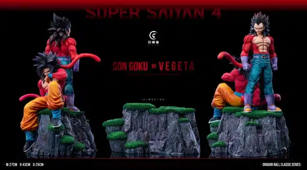 Dragon Ball Toyouth Studio SSJ4 Goku x Vegeta Resin Statue 0