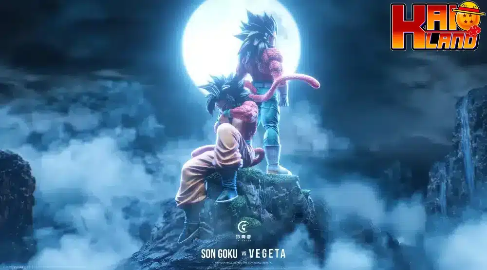Dragon Ball Toyouth Studio SSJ4 Goku x Vegeta Resin Statue