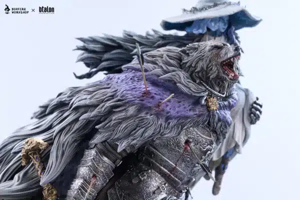 Elden Ring Bonfire Studio Ranni x Blaidd Wolf and Lunar Princess Resin Statue 4