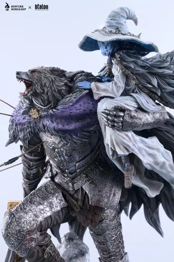 Elden Ring Bonfire Studio Ranni x Blaidd Wolf and Lunar Princess Resin Statue 5