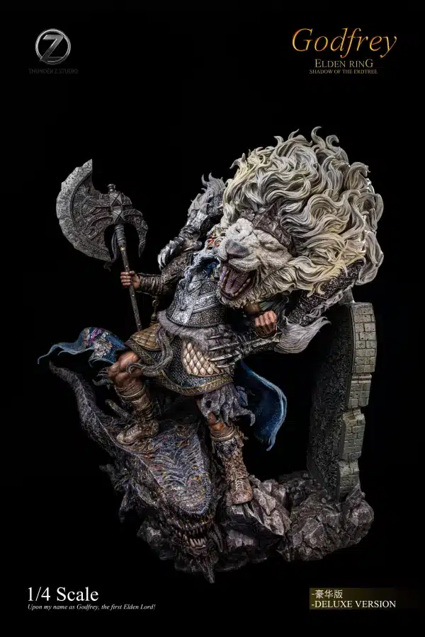 Elden Ring Thunder Z Studio Godfrey Hoarah Loux Resin Statue 1