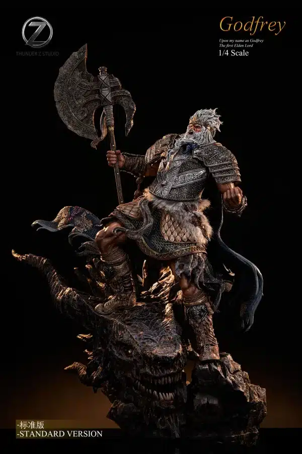 Elden Ring Thunder Z Studio Godfrey Hoarah Loux Resin Statue 2