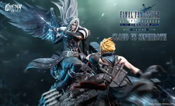 Final Fantasy Fantasy Studio Sephiroth Vs Cloud Strife Resin Statue 2