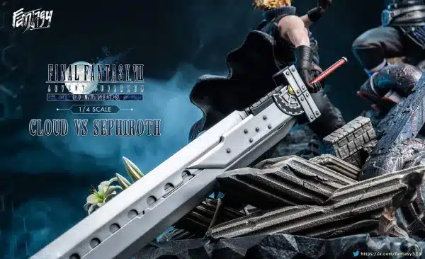 Final Fantasy Fantasy Studio Sephiroth Vs Cloud Strife Resin Statue 3