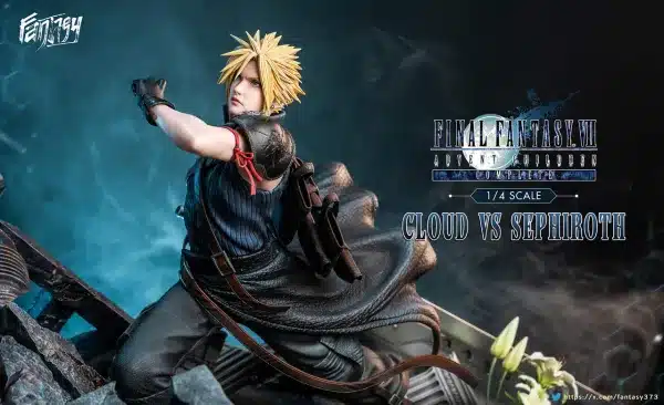 Final Fantasy Fantasy Studio Sephiroth Vs Cloud Strife Resin Statue 5