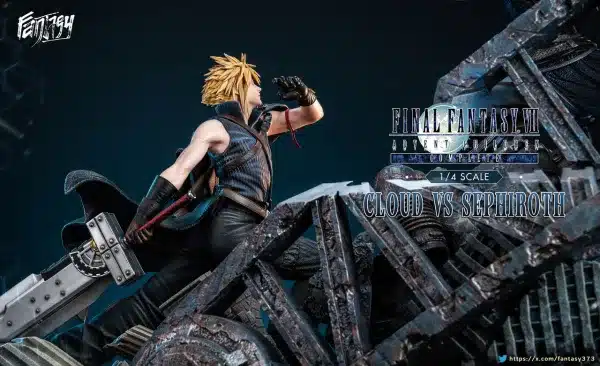Final Fantasy Fantasy Studio Sephiroth Vs Cloud Strife Resin Statue 8
