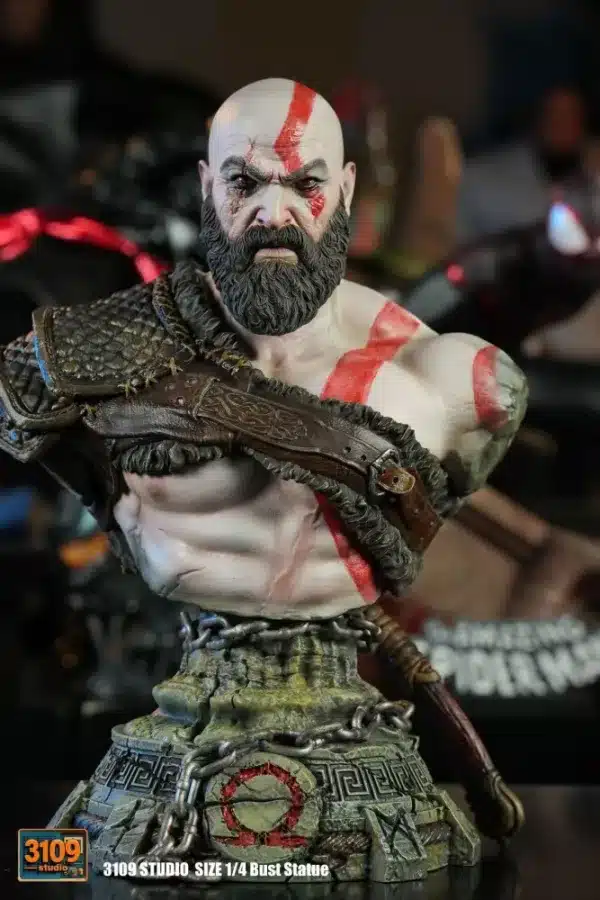 God of War 3109 Studio Kratos Bust Resin Statue 1