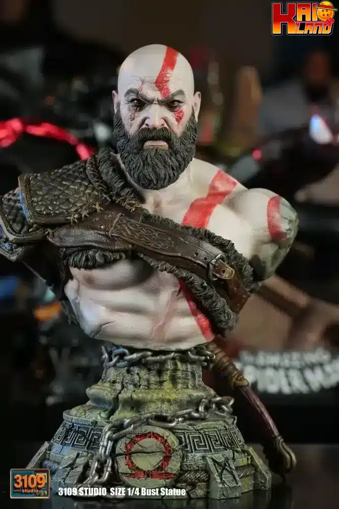 God of War 3109 Studio Kratos Bust Resin Statue