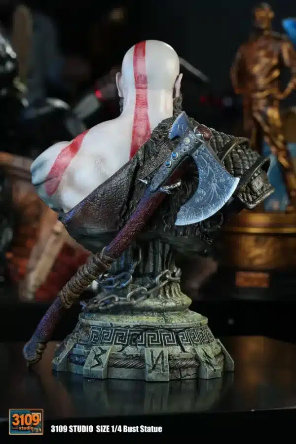 God of War 3109 Studio Kratos Bust Resin Statue 2