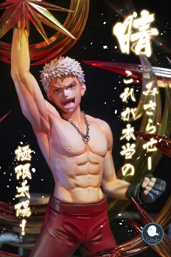 Katekyo Hitman Reborn ILLegal Factory Studio Ring Conflict Ryohei Sasagawa x Lambo Resin Statue 3