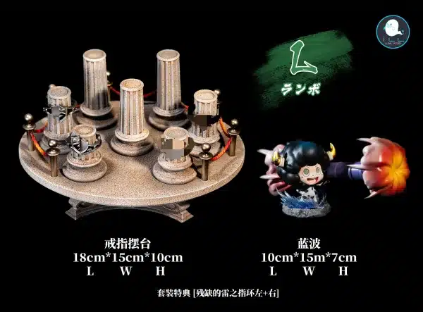 Katekyo Hitman Reborn ILLegal Factory Studio Ring Conflict Ryohei Sasagawa x Lambo Resin Statue 6