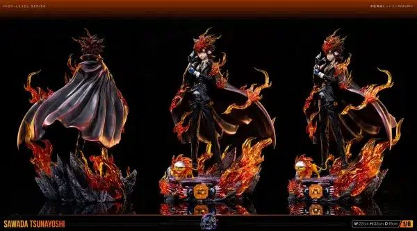 Katekyo Hitman Reborn Zhong Jia Xi Niu Studio Sunayoshi Sawada Resin Statue 3