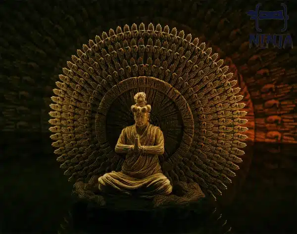 Naruto NINJA Studio Sage Art Wood Release True Several Thousand Hands Resin Statue 3