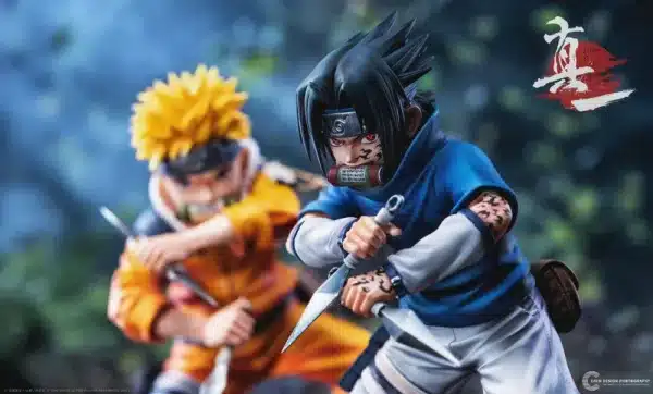 Naruto Zhen Yi Studio Kid Sasuke Resin Statue 2