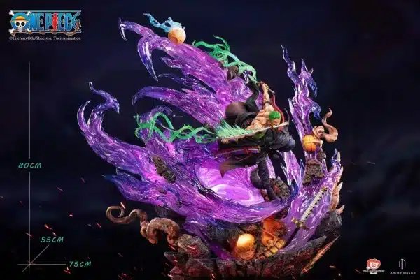 One Piece Anime Mason Roronoa Zoro Licensed Resin Statue 2 1