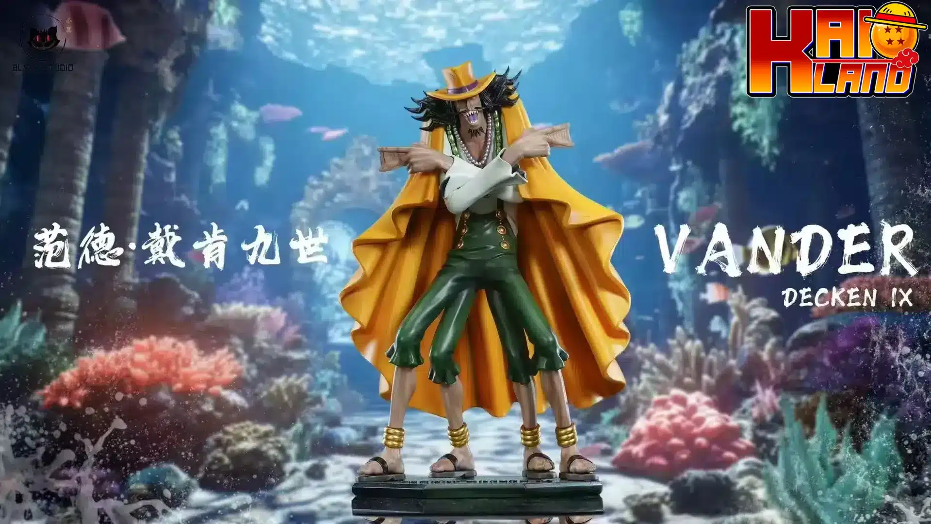 One Piece Black Studio Vander Decken IX Resin Statue