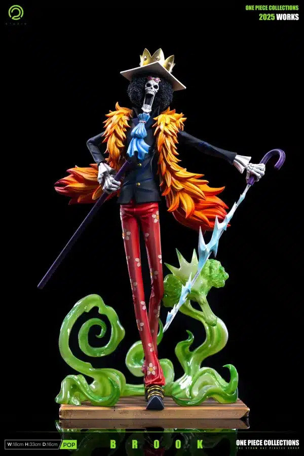 One Piece C2 Studio Brook Resin Statue 1