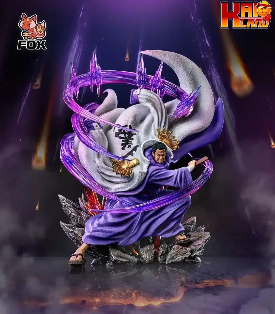 男性に人気！ Fujitora X Issho Studio Fox Piece One Resin Kaioland - Statue コミック・アニメ