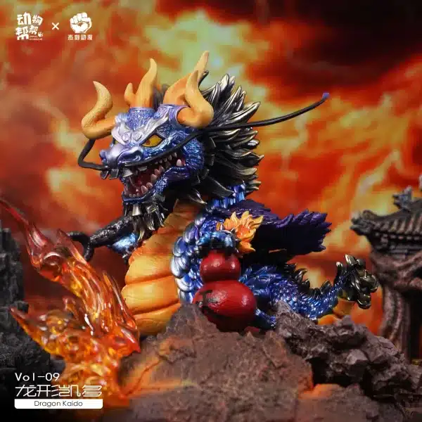 One Piece JacksDo Studio Animal cos Kaido X Charlotte Linlin Resin Statue 3