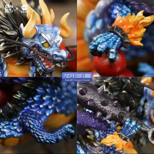 One Piece JacksDo Studio Animal cos Kaido X Charlotte Linlin Resin Statue 6