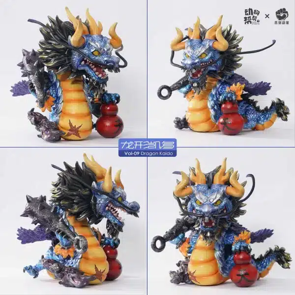 One Piece JacksDo Studio Animal cos Kaido X Charlotte Linlin Resin Statue 7
