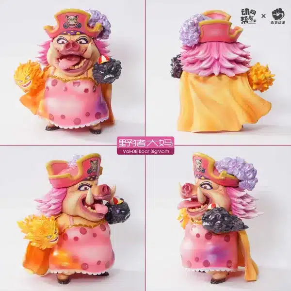 One Piece JacksDo Studio Animal cos Kaido X Charlotte Linlin Resin Statue 8