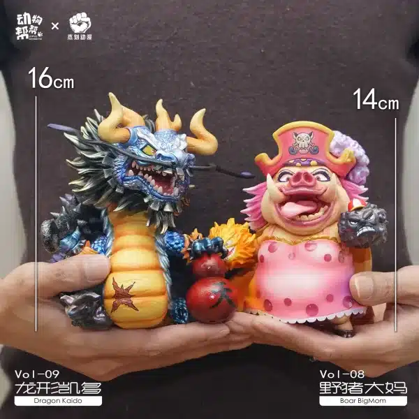 One Piece JacksDo Studio Animal cos Kaido X Charlotte Linlin Resin Statue 9