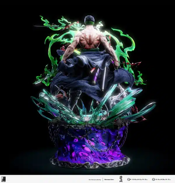 One Piece Last Sleep Studio Awakening Roronoa Zoro Resin Statue 3