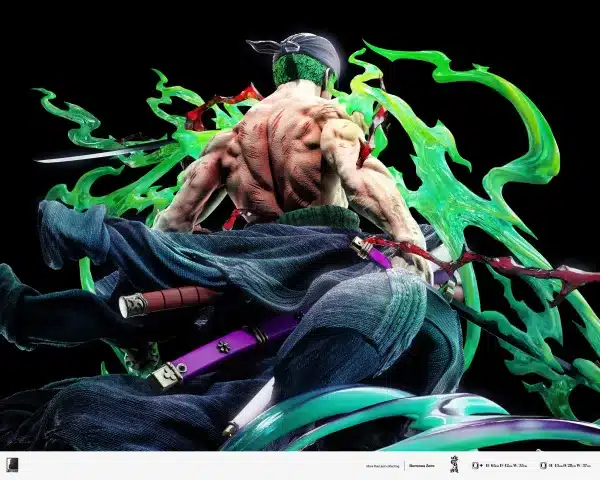 One Piece Last Sleep Studio Awakening Roronoa Zoro Resin Statue 4