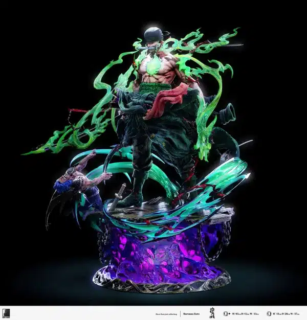 One Piece Last Sleep Studio Awakening Roronoa Zoro Resin Statue 5