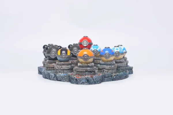 Pokemon Bai Jing Wu Studio Hisui Poke Ball Resin Statue 3