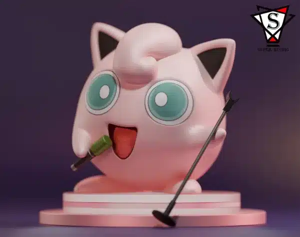 Pokemon Super Studio Jigglypuff Resin Statue 1