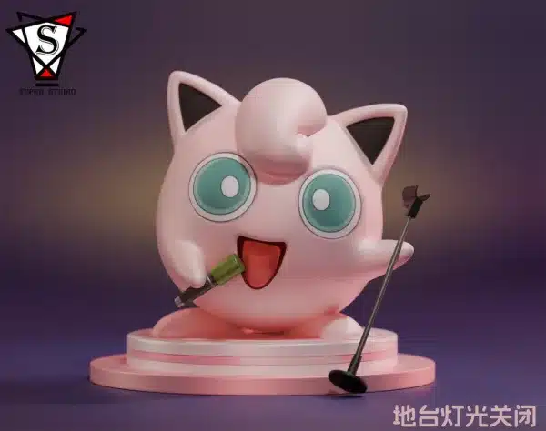 Pokemon Super Studio Jigglypuff Resin Statue 2
