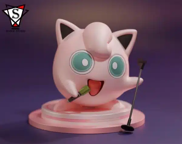 Pokemon Super Studio Jigglypuff Resin Statue 4