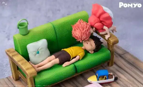 Ponyo on the Cliff WuYu Studio Ponyo x Sosuke Resin Statue 4