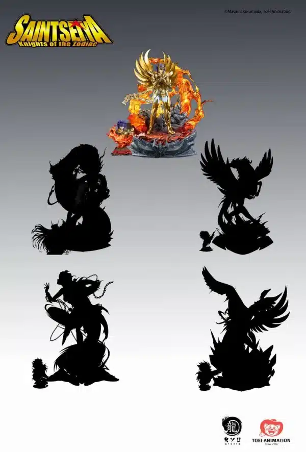 Saint Seiya Ryu Studio Phoenix Ikki Licensed Resin Statue 8