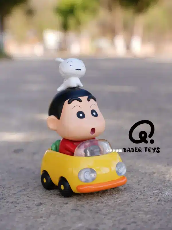 Shin Chan BABEQ TOYS Studio Shinnosuke On A Joyride Resin Statue 3