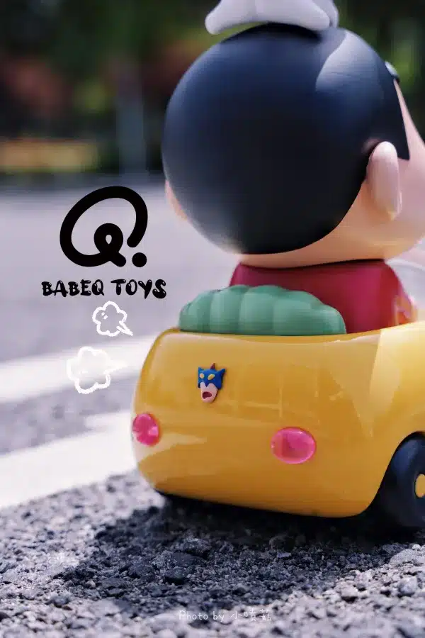 Shin Chan BABEQ TOYS Studio Shinnosuke On A Joyride Resin Statue 5