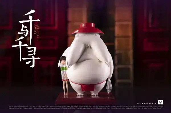 Spirited Away White Deer Studio Chihiro and Radish Spirit Resin Statue 1