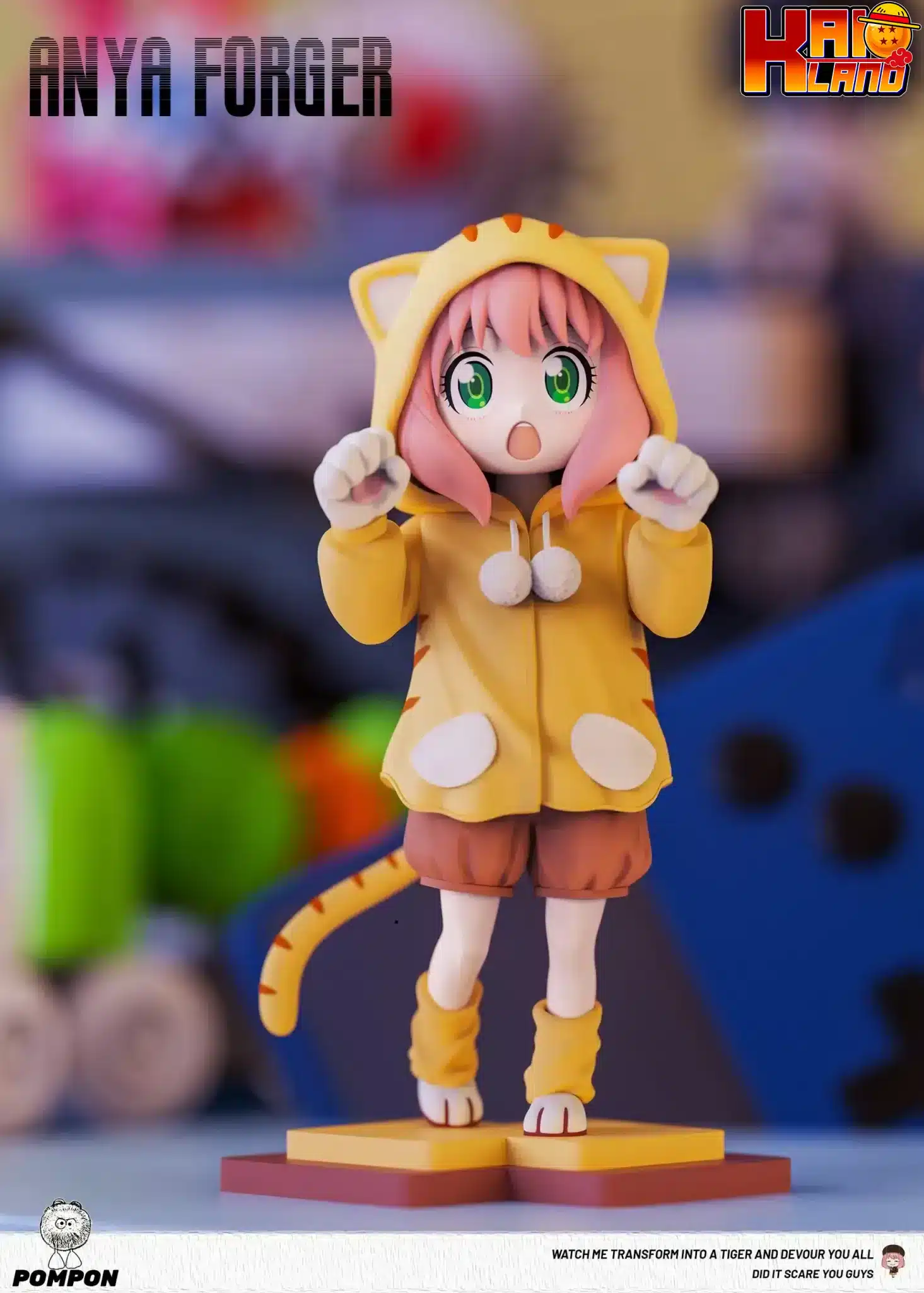 Spy x Family PomPon Studio Tiger Pajamas Anya Resin Statue