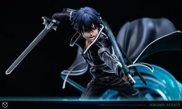 Sword Art Online X Studio Black Swordsman Kirigaya Kazuto Resin Statue 4