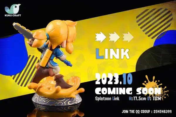 The Legend of Zelda x SPLATOON KukuCraft Studio Link x Zelda Resin Statue 4