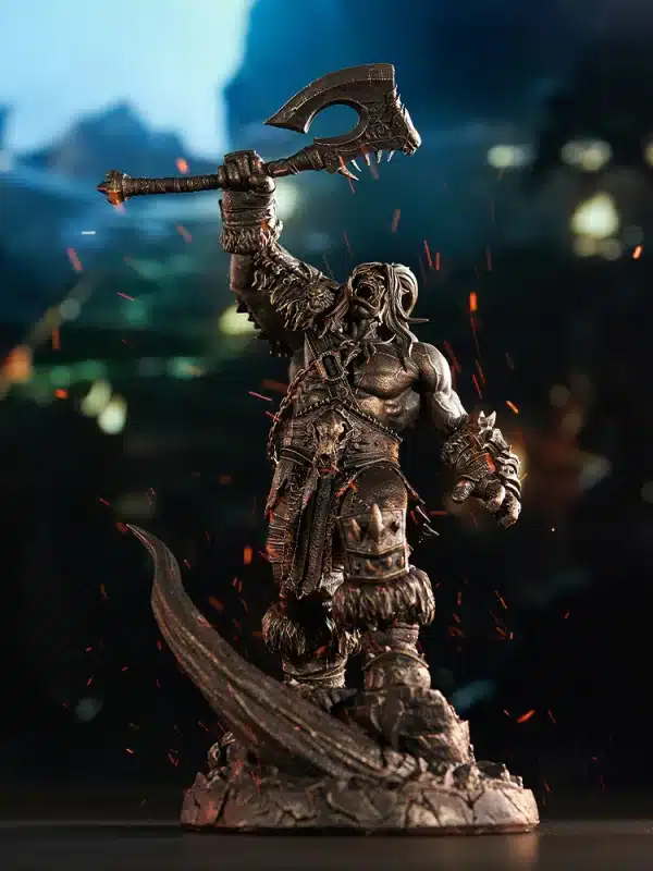 World of Warcraft Blizzard Entertainment Grommash Hellscream Bronze Licensed Resin Statue 1