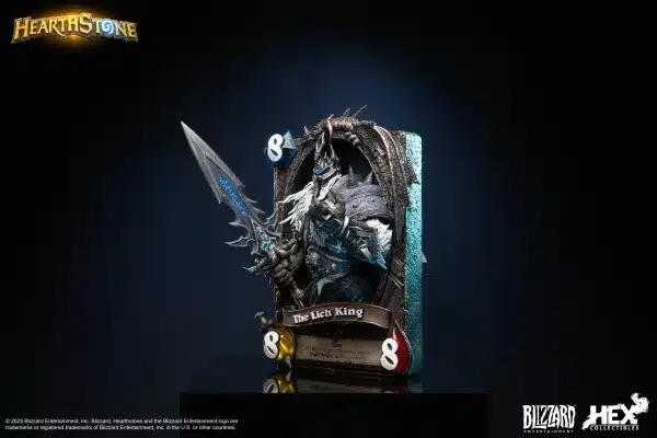 World of Warcraft Blizzard HEX Collectibles Hearthstone Lich King Card Licensed Resin Statue 2